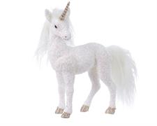 UNICORNO BIANCO CON GLITTER 35X20X36