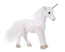 UNICORNO BIANCO CON GLITTER 7X30X22