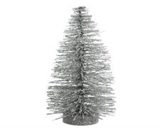 ALBERO ARGENTO GLITTERATO 13X23CM