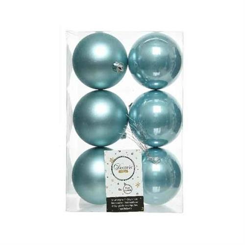 PALLINE DI NATALE BLU ARTICO 6 CM CONFEZIONE 6 PZ