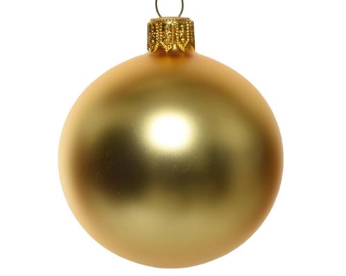 PALLINE DI NATALE ORO OPACO 6 CM CONFEZIONE 6 PZ