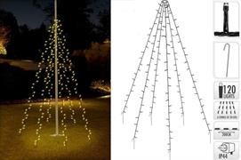 ALBERO LED 120 LED CALDO