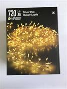 LUCI DI NATALE CLUSTER 720 LED BIANCO CALDO