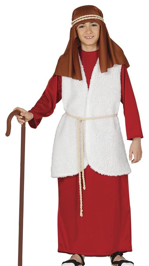 COSTUME PASTORE ROSSO TG. 5-6 ANNI