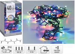 LUCI DI NATALE 40 LED MULTICOLOR