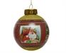 PALLINA DI NATALE ROSSA DECORO BABBO NATALE 30 CM