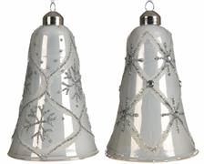 DECORAZIONE CAMPANA ARGENTO 13 CM 1 PZ