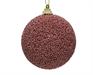 PALLINA DI NATALE ROSA VELVET GLITTERATA 8 CM