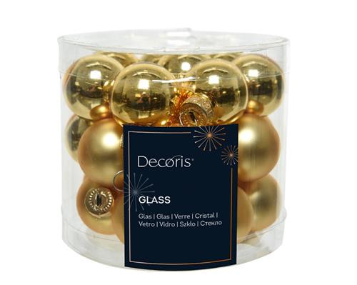 PALLINE DI NATALE ORO 2,5 CM CONFEZIONE 24 PZ