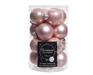 PALLINE DI NATALE ROSA 3,5 CM CONFEZIONE 16 PZ