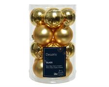 PALLINE DI NATALE ORO 3,5 CM CONFEZIONE 16 PZ