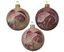 PALLINA PER ALBERO 8CM CHAMAPAGNE/CIPRIA/ROSA VELVET FUNGO