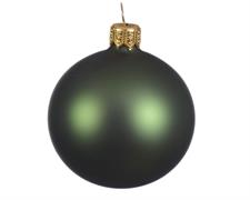 PALLINE DI NATALE VERDE PINO OPACO 6 CM CONFEZIONE 6 PZ