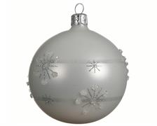 PALLINA PER ALBERO 8CM BIANCO