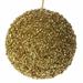 PALLINA DI NATALE ORO CON STRASS 10 CM