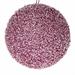 PALLINA DI NATALE ROSA CON STRASS 8 CM