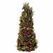 MINI ALBERO CON PIGNE E BACCHE ROSSE 27X65CM