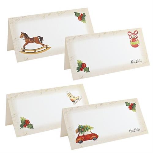 SEGNAPOSTO JINGLE BELLS 10X5CM 4ASS 8PZ