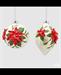 PALLINA DI NATALE VETRO DECORO A RILIEVO 11 CM - EDG-