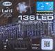 TENDA LUCI ICE LIGHT 136 CRISTALLI DI NEVE LED BIANCO