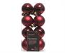 PALLINE DI NATALE BORDEAUX 4 CM CONFEZIONE 16 PZ