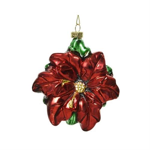 PENDENTE STELLA DI NATALE 11CM ROSSO