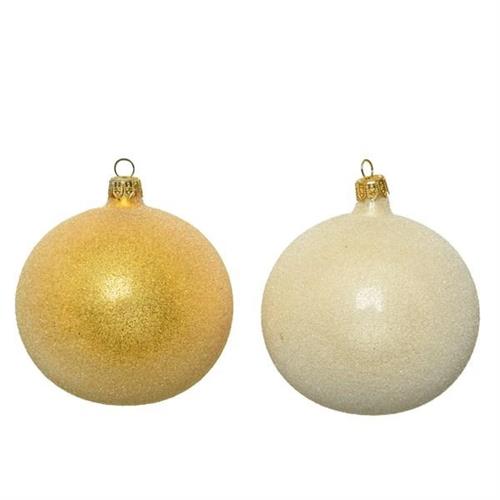 PALLINA PER ALBERO 10CM ORO/CHAMPAGNE