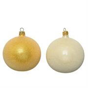 PALLINA PER ALBERO 10CM ORO/CHAMPAGNE