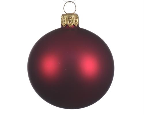 PALLINA PER ALBERO 6CM BORDEAUX OPACO 6PZ