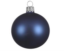 PALLINE DI NATALE BLU OPACO 6 CM CONFEZIONE 6 PZ