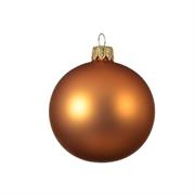 PALLINE DI NATALE AMBRA OPACO 10 CM CONFEZIONE 4 PZ