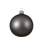 PALLINE DI NATALE GRIGIO OPACO 10 CM CONFEZIONE 4 PZ