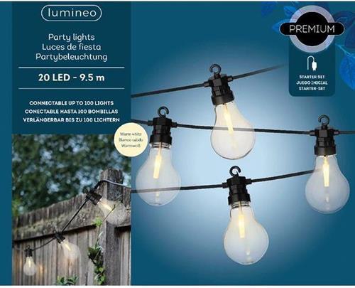 LUCI DI NATALE 20 LAMPADINE A LED BIANCO CALDO