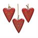 CUORE DA APPENDERE 9CM ROSSO