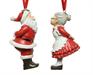 BABBO NATALE/MAMMA NATALE DA APPENDERE 10CM 1 PZ ASSORTITO