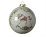 PALLINA DI NATALE CON DECORO CAVALLO A DONDOLO 8CM