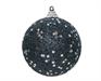 PALLINA PER ALBERO IN SCHIUMA BLU GLITTER STELLINE ARGENTO 8 CM