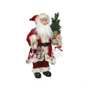 BABBO NATALE IN POLIESTERE 10X20X30CM ROSSO