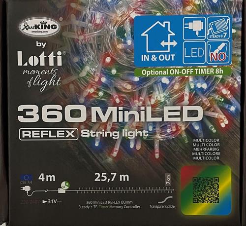 LUCI DI NATALE 360 MINILED MULTICOLOR