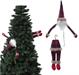 BABBO NATALE SCOZZESE PER ALBERO 80CM