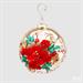 PALLINA DI NATALE VETRO ORO DECORATA 12 CM - EDG -