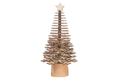 ALBERO DI FIOCCHI DI NEVE 12,5X12,5X25CM