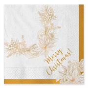 TOVAGLIOLI 33X33 CHRISTMAS GOLD 20PZ