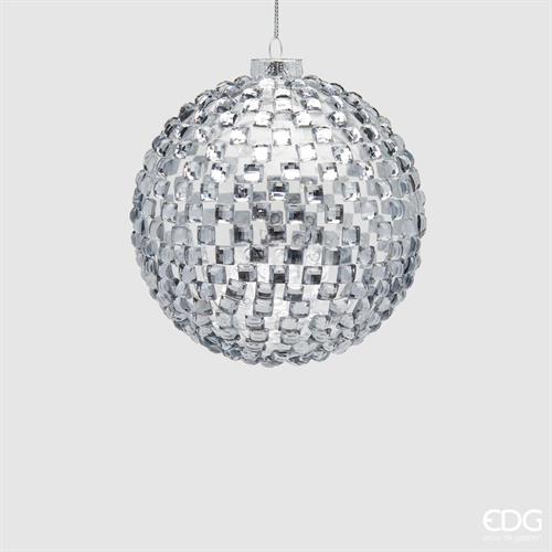 PALLINA DI NATALE GEMME ARGENTO 12 CM -EDG- ENZO DE GASPERI