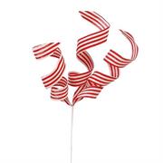 SPIRALE DECORATIVA 54 CM BIANCO/ROSSO