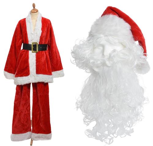 COSTUME BABBO NATALE COMPLETO TG. UNICA