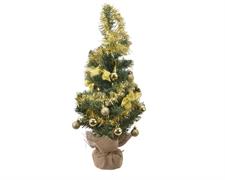 MINI ALBERO 60 CM CON DECORAZIONI ORO