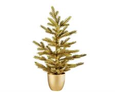 MINI ALBERO 60 CM TIFFANY ORO GLITTER