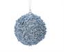 PALLINA DI NATALE AZZURRA GLITTERATA 8 CM