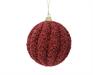 PALLINA DI NATALE ROSSA GLITTERATA 8 CM